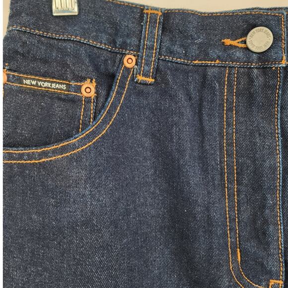 New York & Company NY Jeans Denim Skirt Dark Wash Size 8 NWT Vintage - Picture 4 of 9